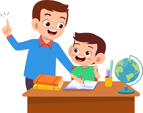 an expert helping a student with homework